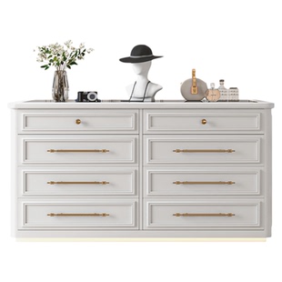 中岛柜衣帽间首饰展示柜珠宝柜斗柜法式高级感家用收纳落地中岛台