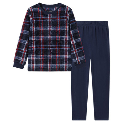 舒雅亲子款冬季加绒厚款家居套装