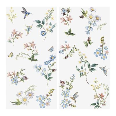 法式柔光花砖奶油风兔子瓷砖