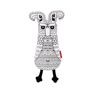 中国国家博物馆可水洗重复涂鸦鸮尊挎包/笔袋DIY创意学生学习用品大容量创意便携复古送孩子含12色彩笔开学季