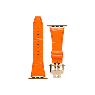 古德康赛GoldenConcept真皮牛皮表带改装适配苹果Ultra2/3 S10/11