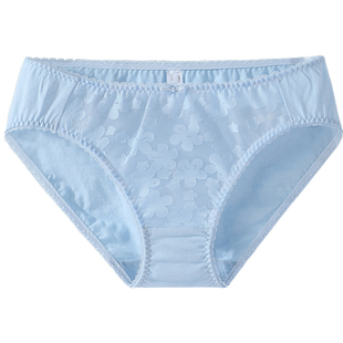 tutuanna低腰内裤女 沁风单层薄款透气全棉裆抗菌花朵配套三角裤