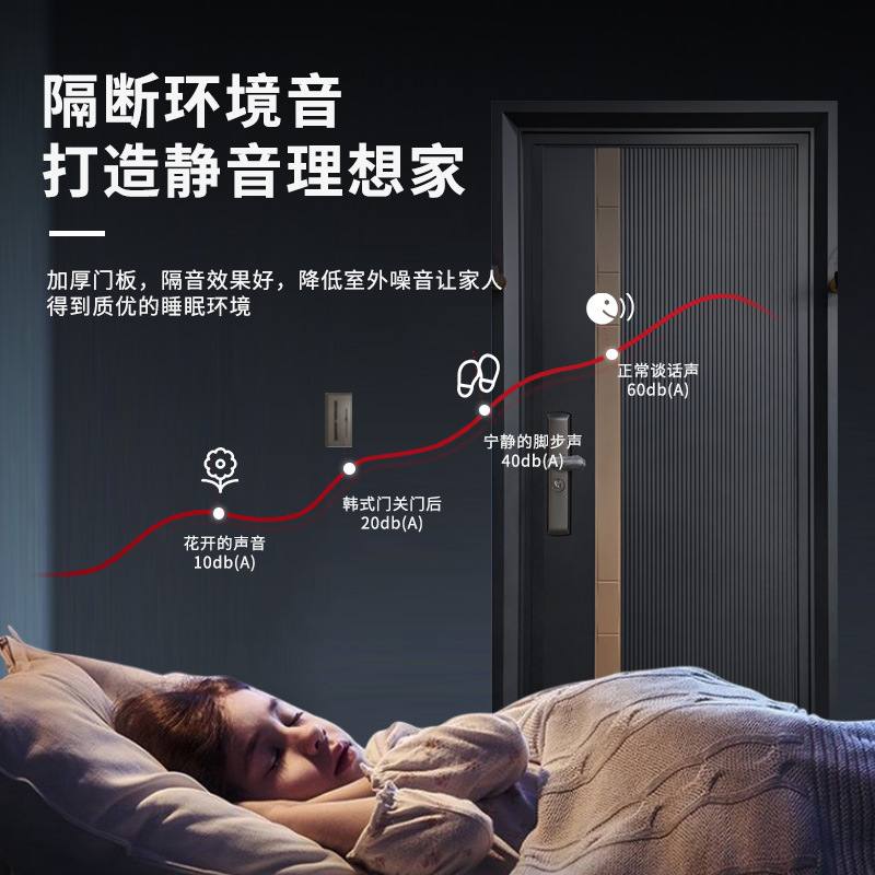 韩式不锈钢入户门304防盗门家用别墅不锈钢进户门小区商品房大门