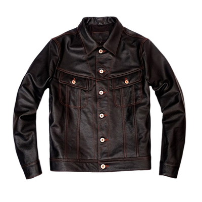 国产头层牛皮风暴骑士牛仔