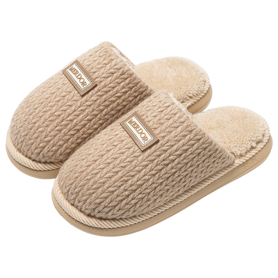 冬季棉拖鞋男士2025新款室内家居保暖厚底防滑情侣毛绒拖鞋女冬天