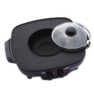 韩式涮烤一体锅家用无油烟电子锅