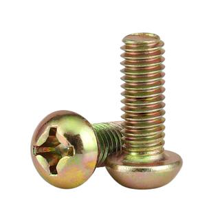 散装称斤镀锌圆头十字螺丝机螺钉螺栓盘头3机钉4M5M6M8M10厘GB818