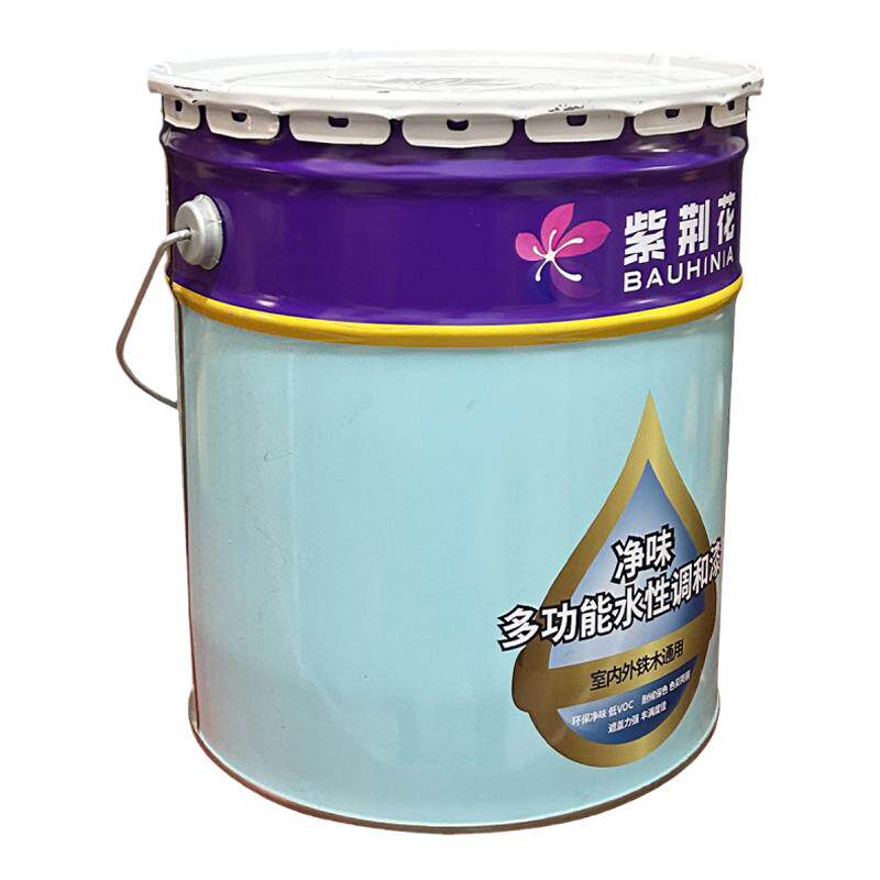 紫荆花多功能水性调和木器漆铁木通用水漆家具翻新喷漆透明净味漆