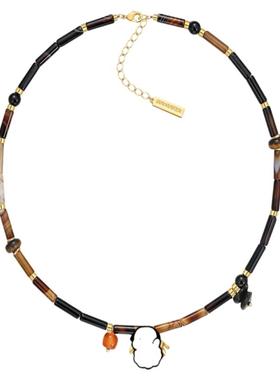 小马吊坠原创设计玛瑙小马项链