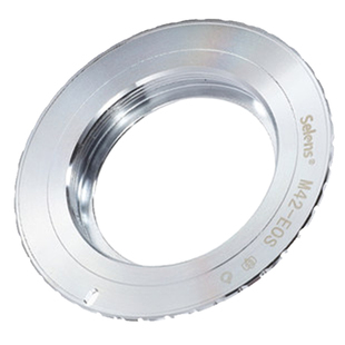 Selens/喜乐仕全铜M42-EOS 佳能镜头转接环M42螺口镜头转EOS-EF卡口微单反数码胶片相机通用手动对焦调光圈