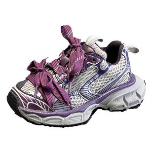 2026春秋新款巴黎儿童老爹鞋休闲男童运动鞋女童鞋子透气网面宝宝