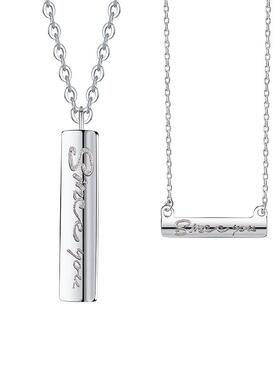 冷淡风吊坠高级感刻字女友项链