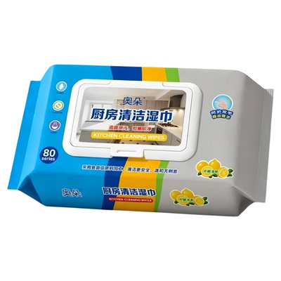 家用厨房湿巾一次性抽取式清洁抹布灶台油烟机强力去油污渍湿纸巾
