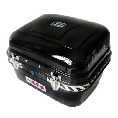 摩托大号加厚全钢金属四色尾箱
