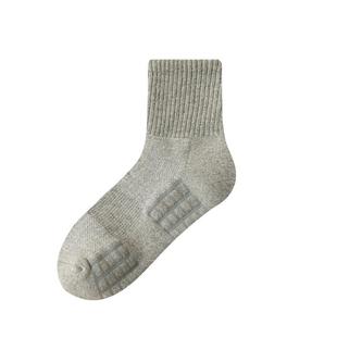 袜子男款中筒袜春秋纯色运动袜毛巾底防臭网眼冬季短袜篮球袜长筒