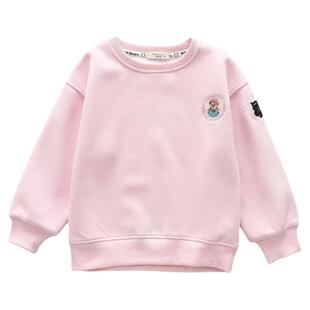 断码福利2026春款儿童女童圆领卫衣宝宝中大童糖果色时尚卡通上衣