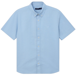 NAUTICA/诺帝卡男装25夏季新品棉氨弹力牛津纺挺括休闲衬衫WO5201