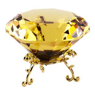 8cm水晶玻璃钻石摆件桌面装饰人造宝石美甲拍摄道具儿童玩具彩虹