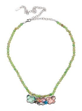 TYSGROCERY三连蝴蝶五角星项链