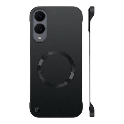 三星S25edge手机壳新款金属漆无边框保护套Galaxy超薄磁吸散热微磨砂硬壳简约个性高级感奢华高端潮品适用于