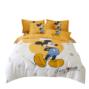迪士尼纯棉床上四件套全棉儿童床品卡通被套床单人宿舍三件套床笠