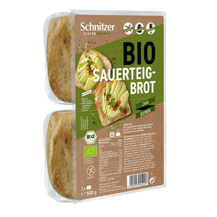 Schnitzer藜麦奇亚籽面包早餐纯素无麸质免敏无蛋奶小麦500g