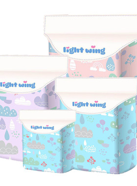 豆豆韩国light wing轻翼卫生巾吸防侧漏日用夜用单包姨妈巾