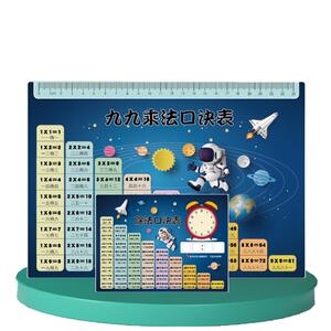 【热销】九九乘除法口诀表