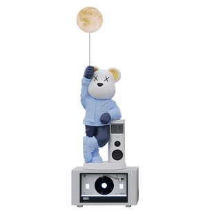 暴力熊客厅落地大型摆件家庭K歌音响装饰品高级感乔迁搬新家礼物