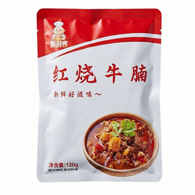 胖厨客红烧牛腩120g加热即食方便料理包卤牛肉熟食快餐店冷冻商用