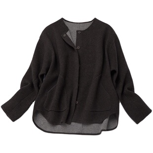 Say Ya【卓】浮世行 裁剪手工包缝双面双色羊绒夹克外套 加厚保暖