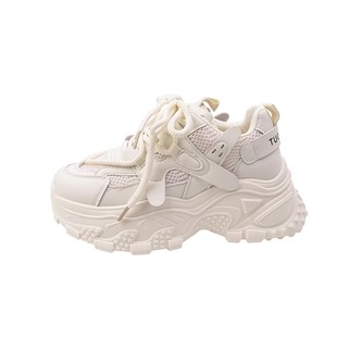 爆款百搭厚底老爹鞋女小个子增高2026超火新款春季炸街休闲运动鞋