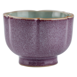 汝钧窑可养钧窑陶瓷功夫小茶杯家用茶碗品茗杯单茶具斗笠主人茶盏