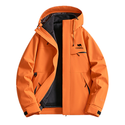 骆驼骑师三合一冲锋衣男女款户外防风防雨2025秋冬夹克防水登山服