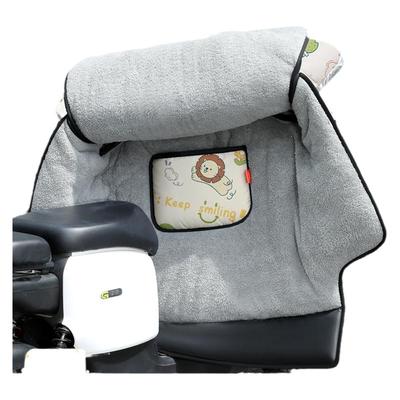 冬季电动车挡风被加绒加厚防水