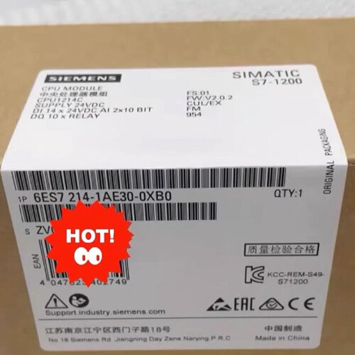 6ES7 214-1AE30-0XB0 CPU模块 S7-1200 中央处理器 包邮议价维修