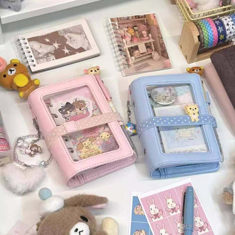 韩系简约a7皮质手活页笔记本打卡随身可拆卸学生口袋帐本记事日程