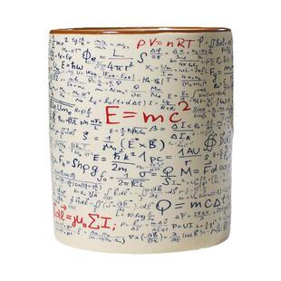 数学物理公式笔筒陶瓷创意文创文房国画插毛笔筒艺术毛笔收纳摆件