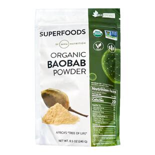 现货美国MRM Nutrition有机猴面包树果粉香蕉树粉冲饮2028.5-7月