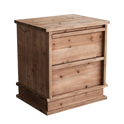 复古实木床头柜收纳储物柜