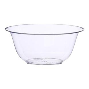 一次性饭碗水晶碗硬塑料透明家用汤碗火锅餐具航空碗筷食品级套装