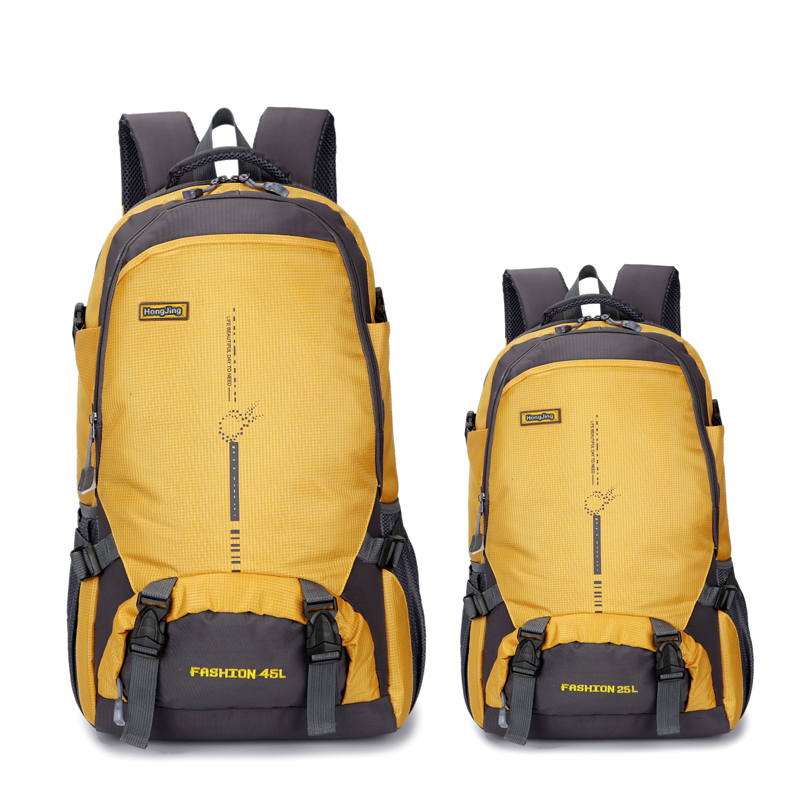 新款户外旅行双肩背包男女45L 25L大容量轻便徒步野营防水登山包