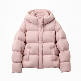 定制加长款羽绒服女爆款2025新款正品新国标90白鸭绒连帽外套