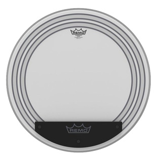REMO瑞盟底鼓皮地鼓皮双油皮喷砂黑色仿兽弱音环18 20 22寸共鸣皮