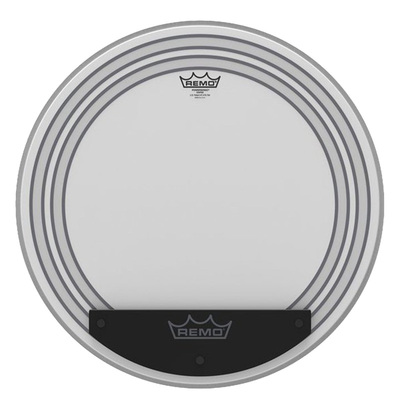 REMO瑞盟底鼓皮喷砂黑色仿兽弱音