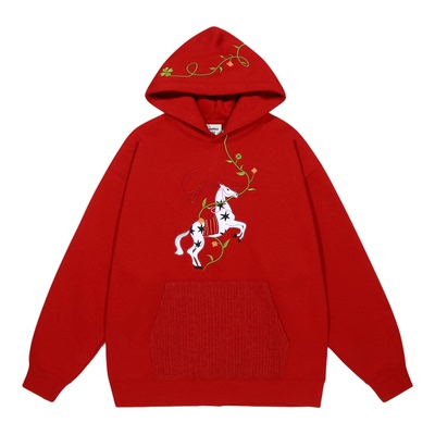 古由卡马年本命年衣服连帽卫衣