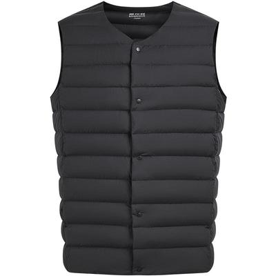 波司登男士V领短款羽绒马甲