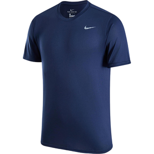 Nike/耐克正品DRI-FIT男士圆领跑步运动透气短袖HF0507-419
