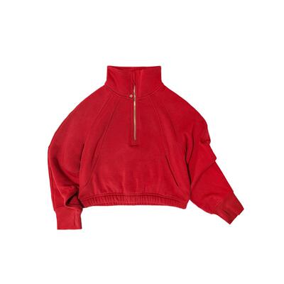 claragirls女童半高领卫衣【单向导湿】26春季儿童半拉链运动上衣