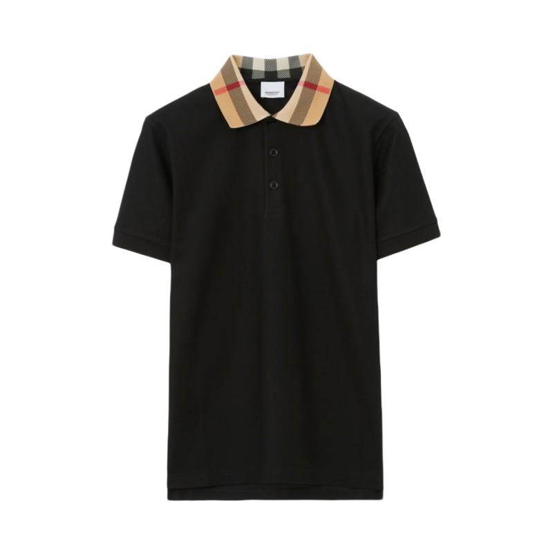 【12期免息】BURBERRY 男装 格纹衣领棉质短袖Polo衫 多色